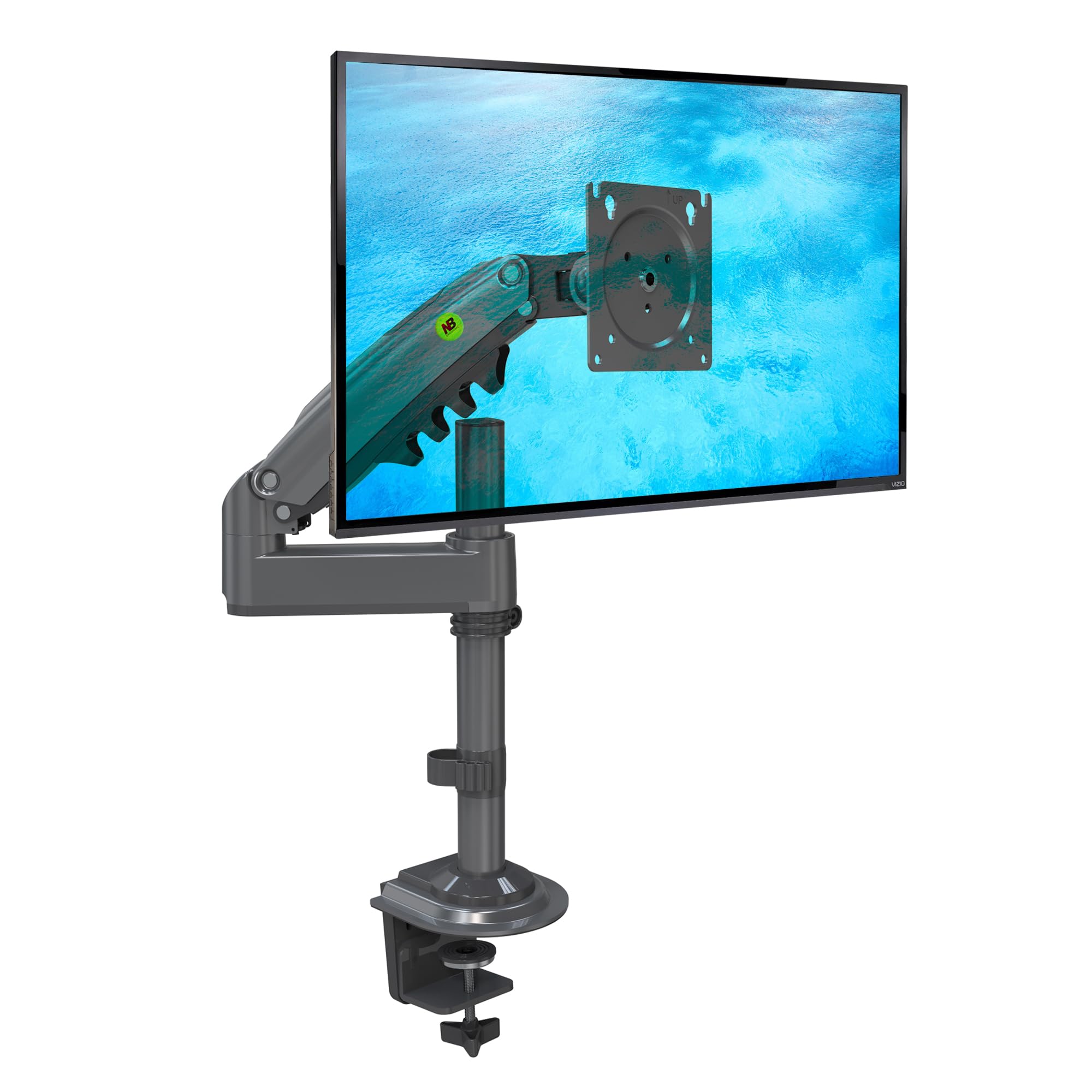 Soporte de Escritorio con Resorte de Gas para Pantallas LCD de 17 a 30 Pulgadas con VESA 75 X 75 mm - 100 x 100 m, hasta 9 kg