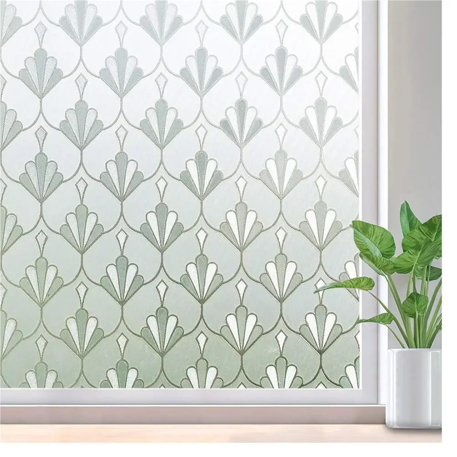 Fensteraufkleber 3 Stück dekorative Folie for Fenster-Sichtschutz, Glasaufkleber-Dekoration, statische Haftung, Büro, Schlafzimmer, Küche Für Fenster(30x300cm)
