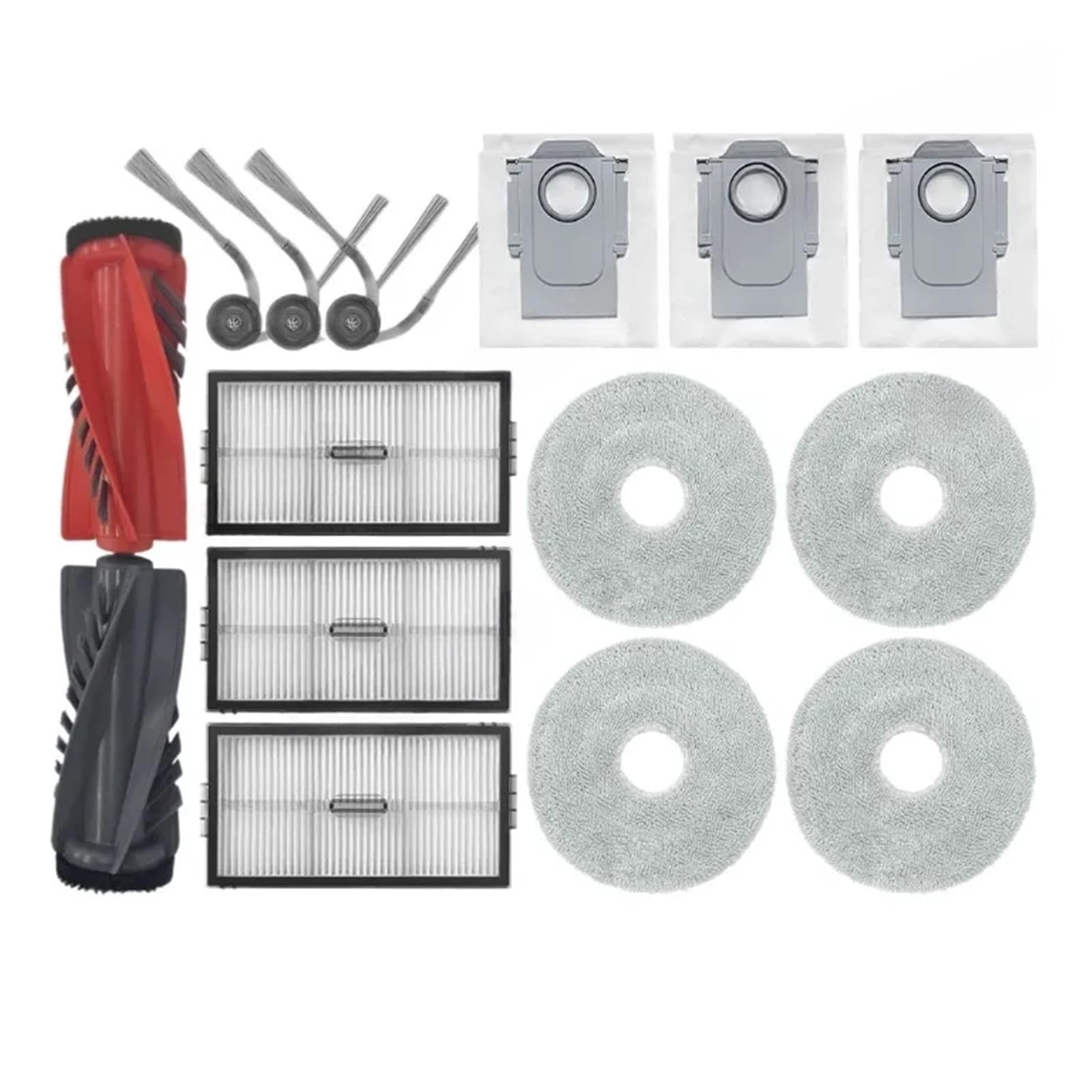 PORRSYDCD Accessories，Compatible With Roborock Saros 10R / Qrevo CurvX/Qrevo Curv 2 Pro/Qrevo Curv 2 ProX / G20S Ultra Spare Parts(Set 1)