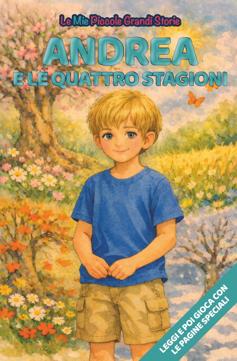 Andrea e le quattro stagioni: Libro illustrato con protagonista Andrea, per bambini 3-6 anni, personalizzabile, con alla fine giochi e attività: ... le figure (Le Mie Piccole Grandi Storie)