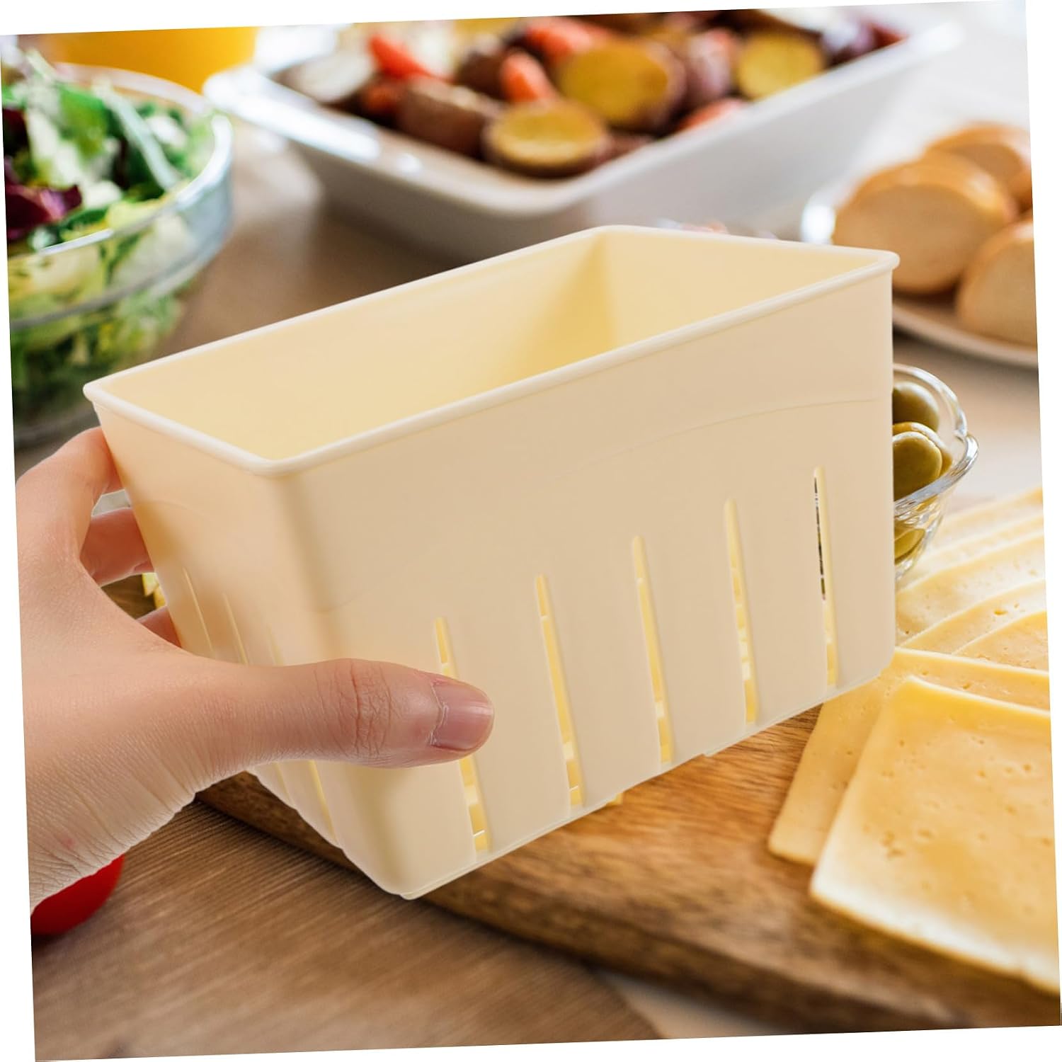3 Set Plastic Tofu Press Mold with Lid for Homemade Cheese