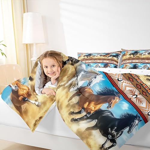 Miniatura 51 de Feelyou - Juego de edredón retro hippie con flores, tamaño King, para niños, con diseño de plantas florales botánicas de los 60 y 70, edredón Multi