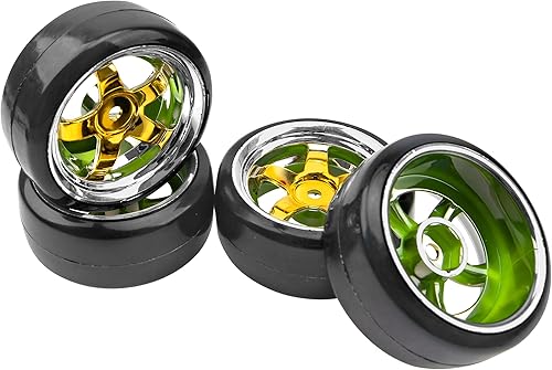 Miniatura 5 de Llantas de plástico duro de 110 RC Drift y llantas de cubo hexagonal de 0.472 in compatibles con Traxxas HSP Tamiya Kyosho Himoto HPI Redcat 110