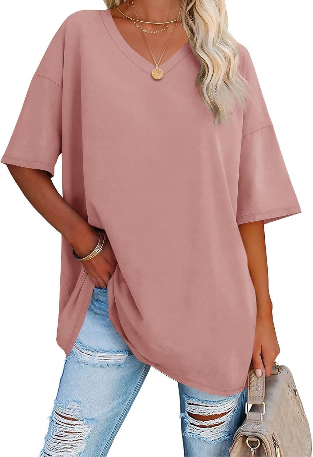 Damen Oversize T-Shirt Boston Massachusetts | Loose Fit Streetwear Aus Baumwolle