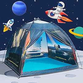 Magnetic Kids Play Tent - 61\'x61\'x45\' Imaginative Popup Dome Playhouse for Kids Indoor/Outdoor Fun - Observatory Space Theme