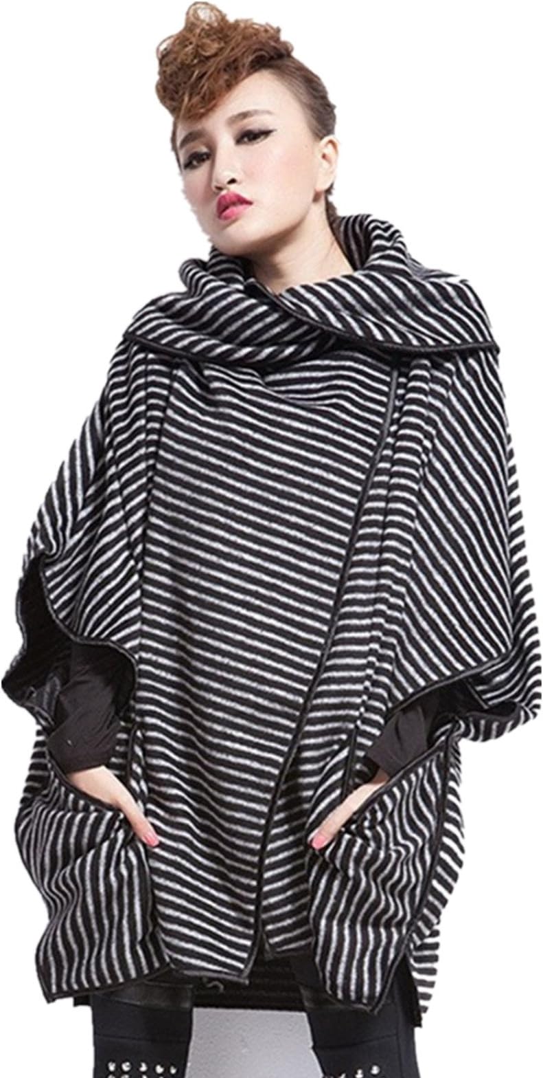 Ybkcp Cloak Poncho Desigual Batwing Sleeve Winter Jackets Outwear Women Coat