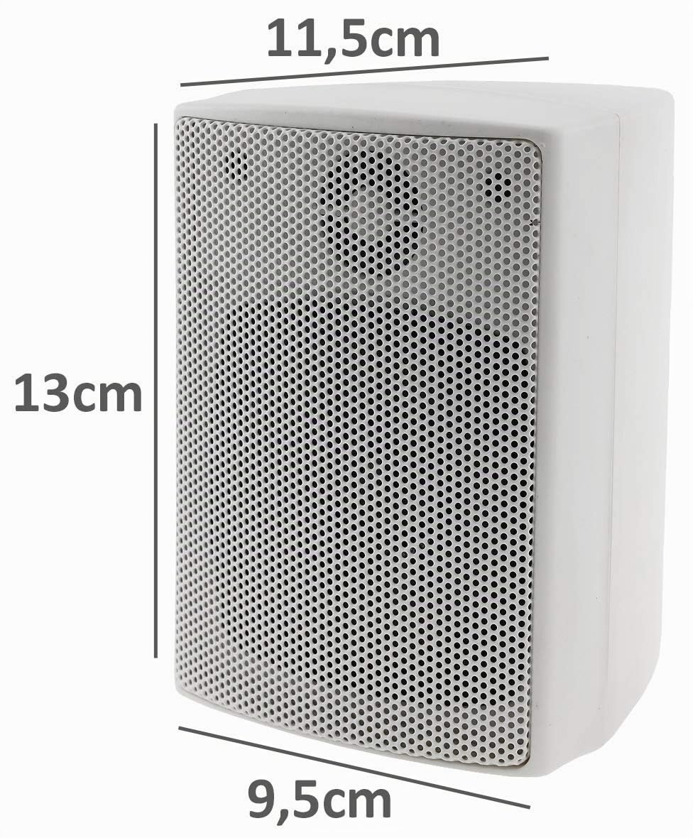 ChiliTec - Altavoces (2 vías, 40 W, 8 ohmios), Color Blanco