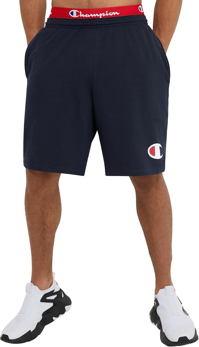 Men Graphic Lounge Short,Standard Fit,7" Inseam,Script Logo,Lightweight 100% Cotton Jersy,Available Regular,Big,Tall