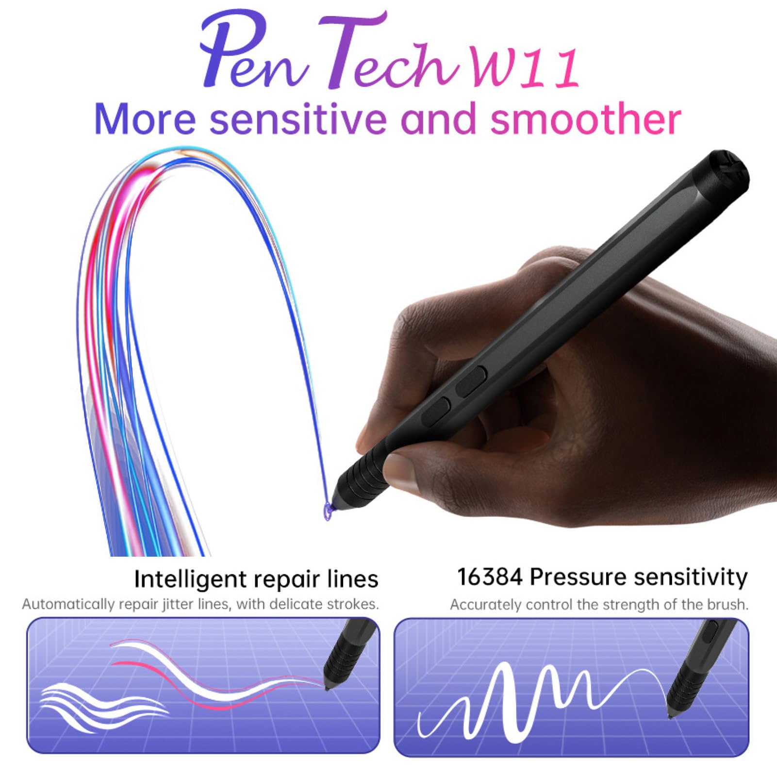 Tableta Gráfica con Pantalla 15,6 Pulgadas FHD Laminada | 16384 Niveles de Presión, Lápiz Sin Batería, 120% sRGB para Dibujo Digital, Ilustración y Diseño Gráfico