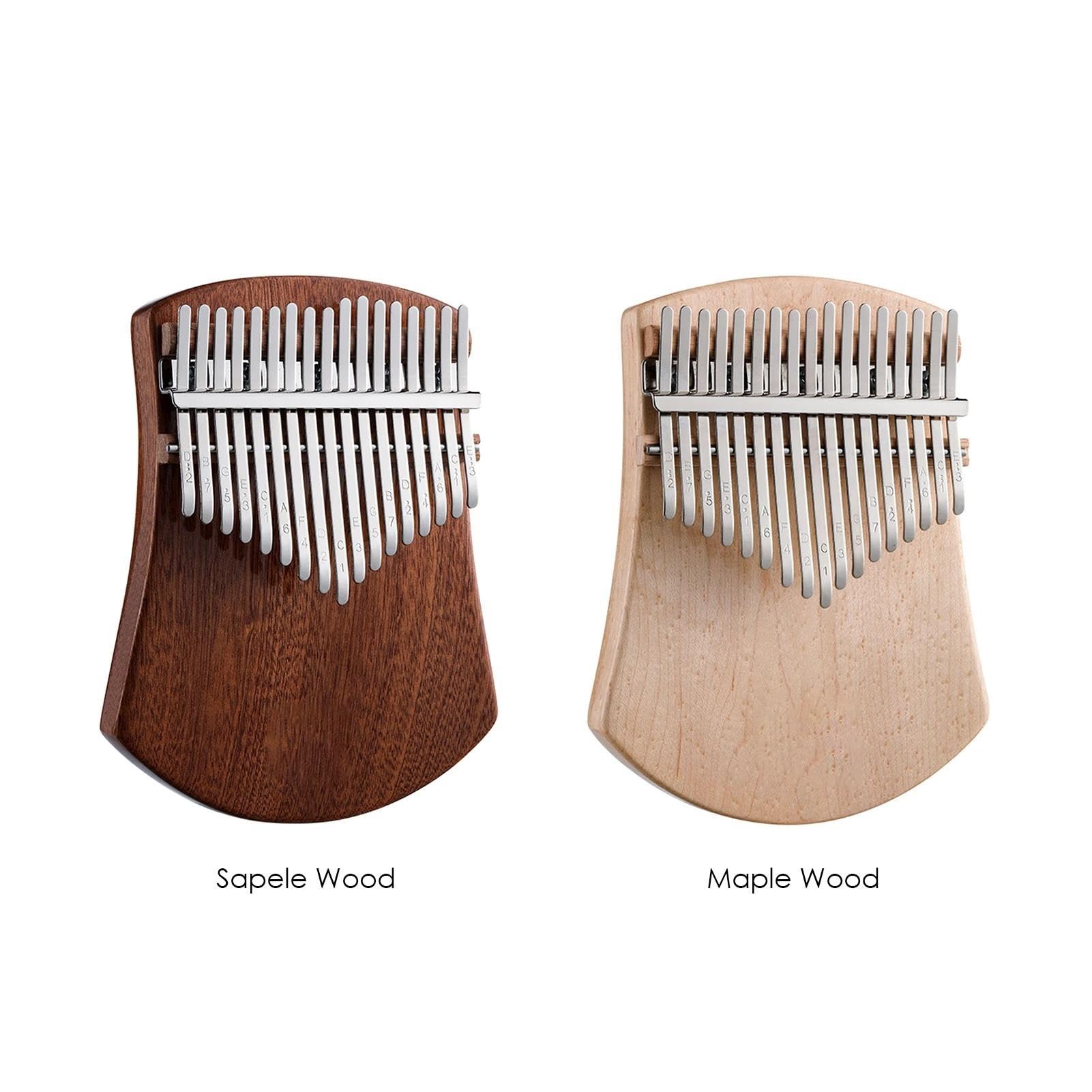 Kalimba Fortepian 17 Klucz Kciuk Fortepian Kalimba Drewno Kamforowe C Tone Z Torbą Książka Muzyczna Naklejki W Skali Młotek Tuningowy Sapele/drewno Klonowe(Maple)