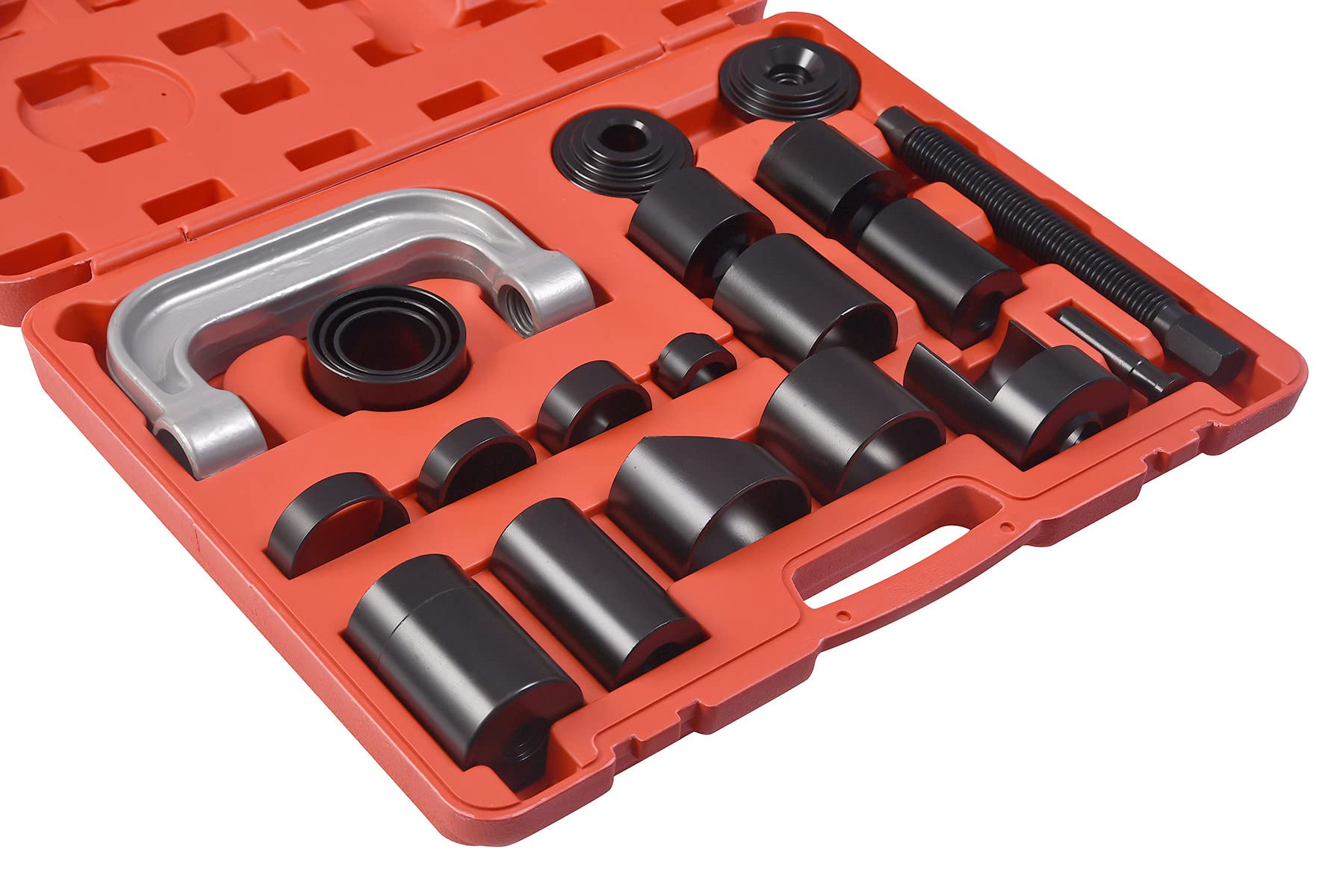 DHA 21 Pezzi Kit Pressa per Giunto Sferico Resistente & Strumento di Rimozione Giunto a U con Adattatori 4x4 per la Maggior Parte di Auto e Veicoli Leggeri a 2 e 4 Ruote Motrici