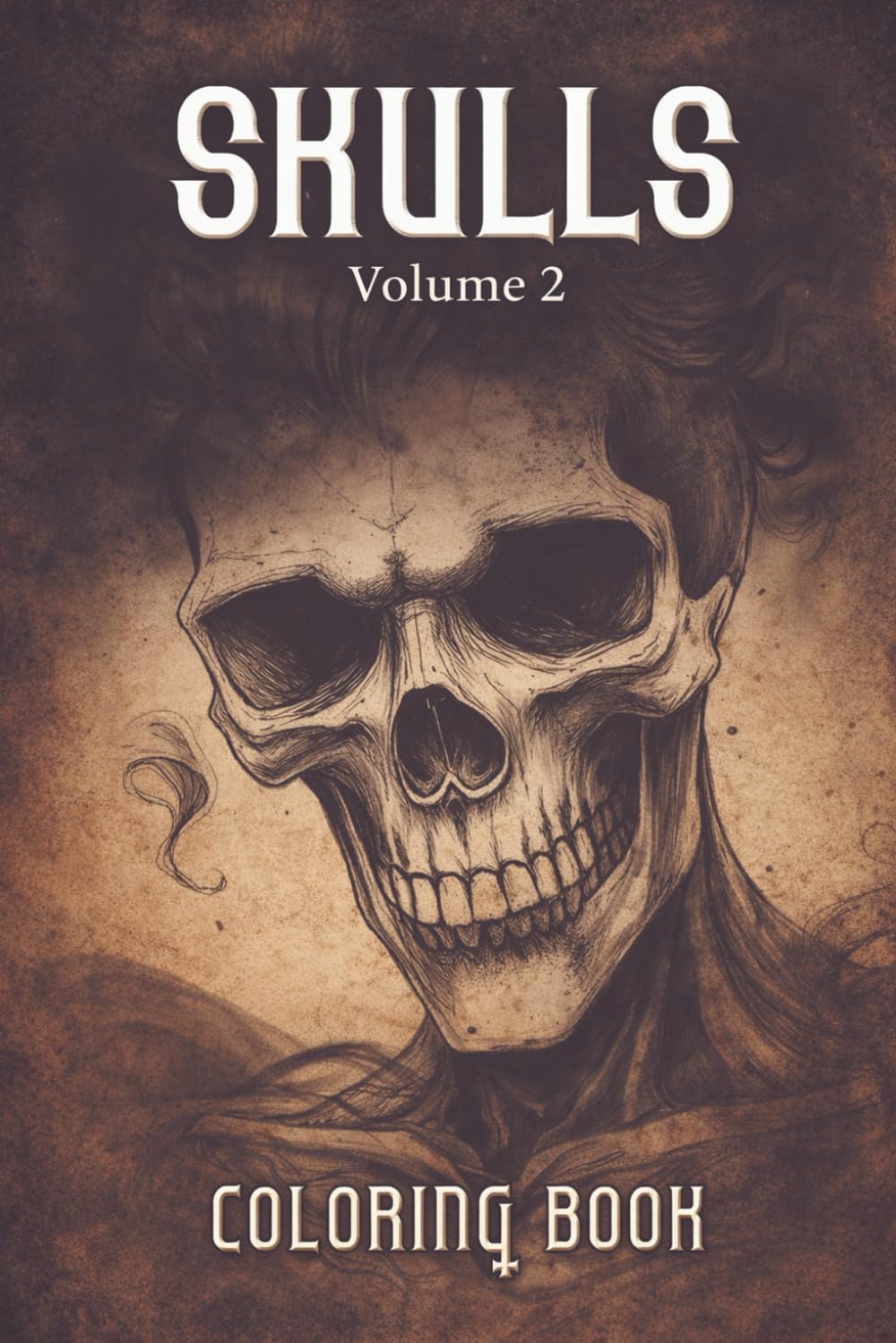 SKULLS - volume 2: drawing practice and coloring book (DRAW&FLOW - HIGH QUALITY ART PRACTICE DRAWING AND COLORING BOOKS)