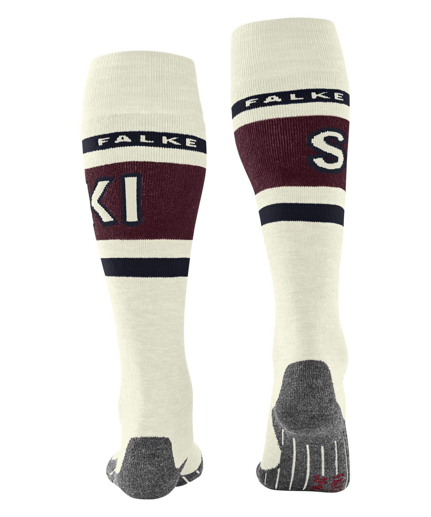 FALKE femme SK2 Logo chaussettes de ski rembourrage moyen renforts au tibia chaudes respirantes séchage rapide régulation climatique anti-odeur laine fil fonctionnel 1 paire