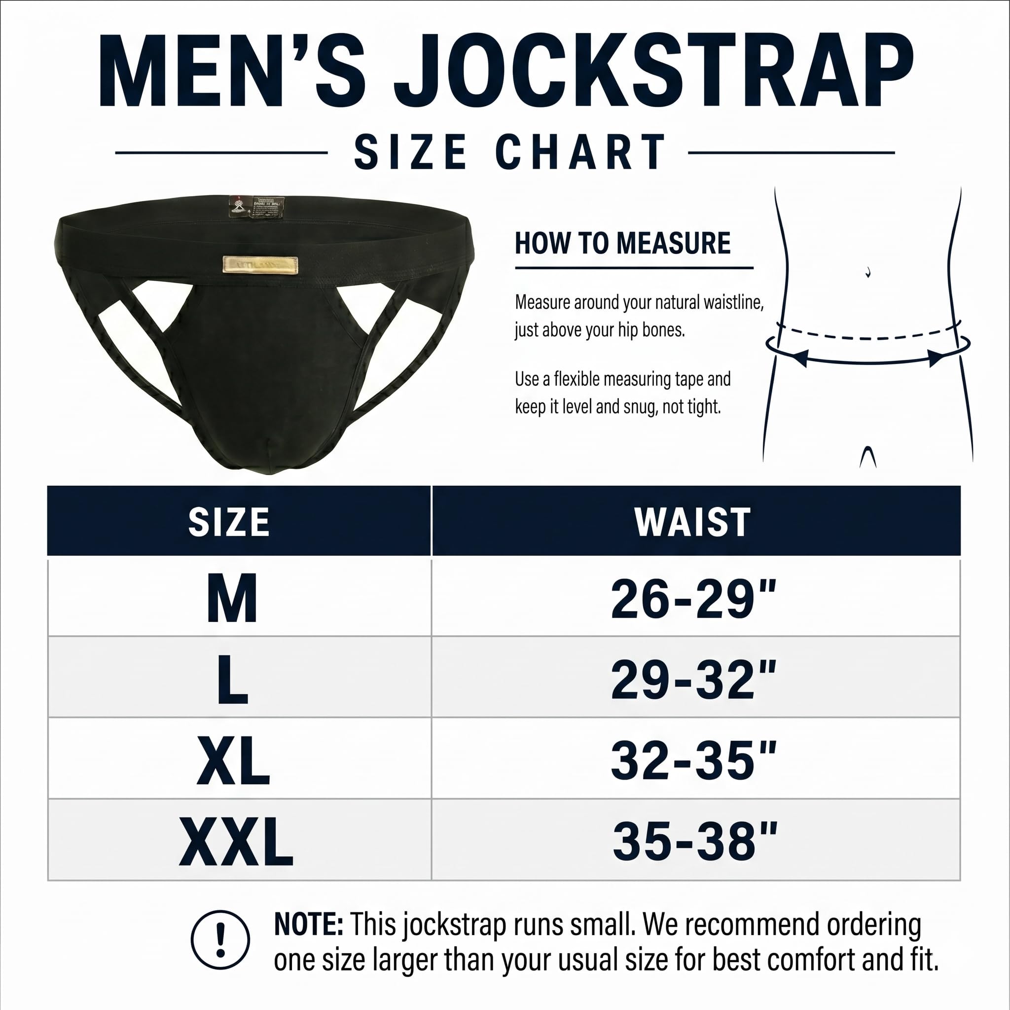 BRAVE PERSON Jock Straps - Tanga para hombre, ropa interior de algodón, vasectomía, con bolsa para copa