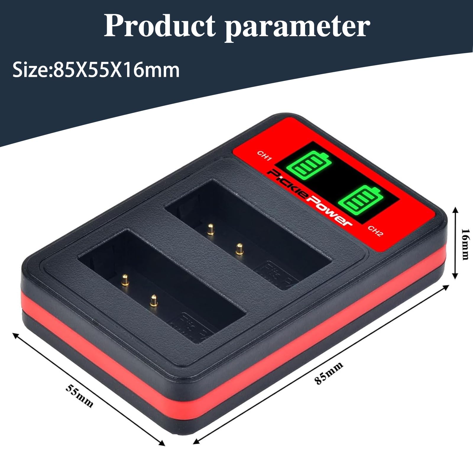 Kit 2 Batterie PowerTrust DMW-BLG10 Per Panasonic Lumix - Con Caricatore USB-C E Micro USB