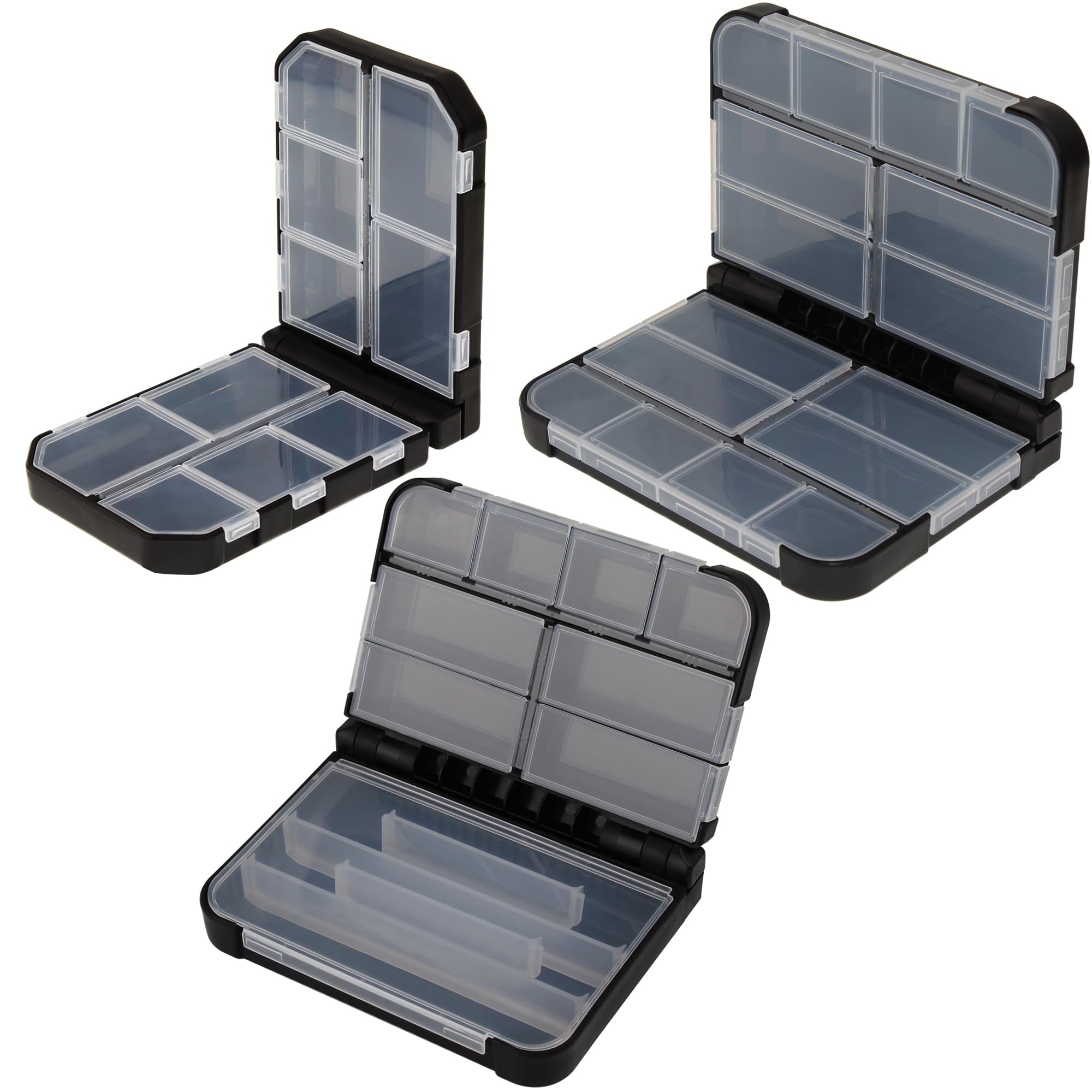 Skrzynka Połowowa do Przechowywania Akcesoriów Wędkarskich, Organizer Box do Morza i Karpi Grube Przynęty Wędkarskie Haki Obroty Przynęty Koraliki Rurki Klipy Fishing Tackle Box Rozmiar L M S