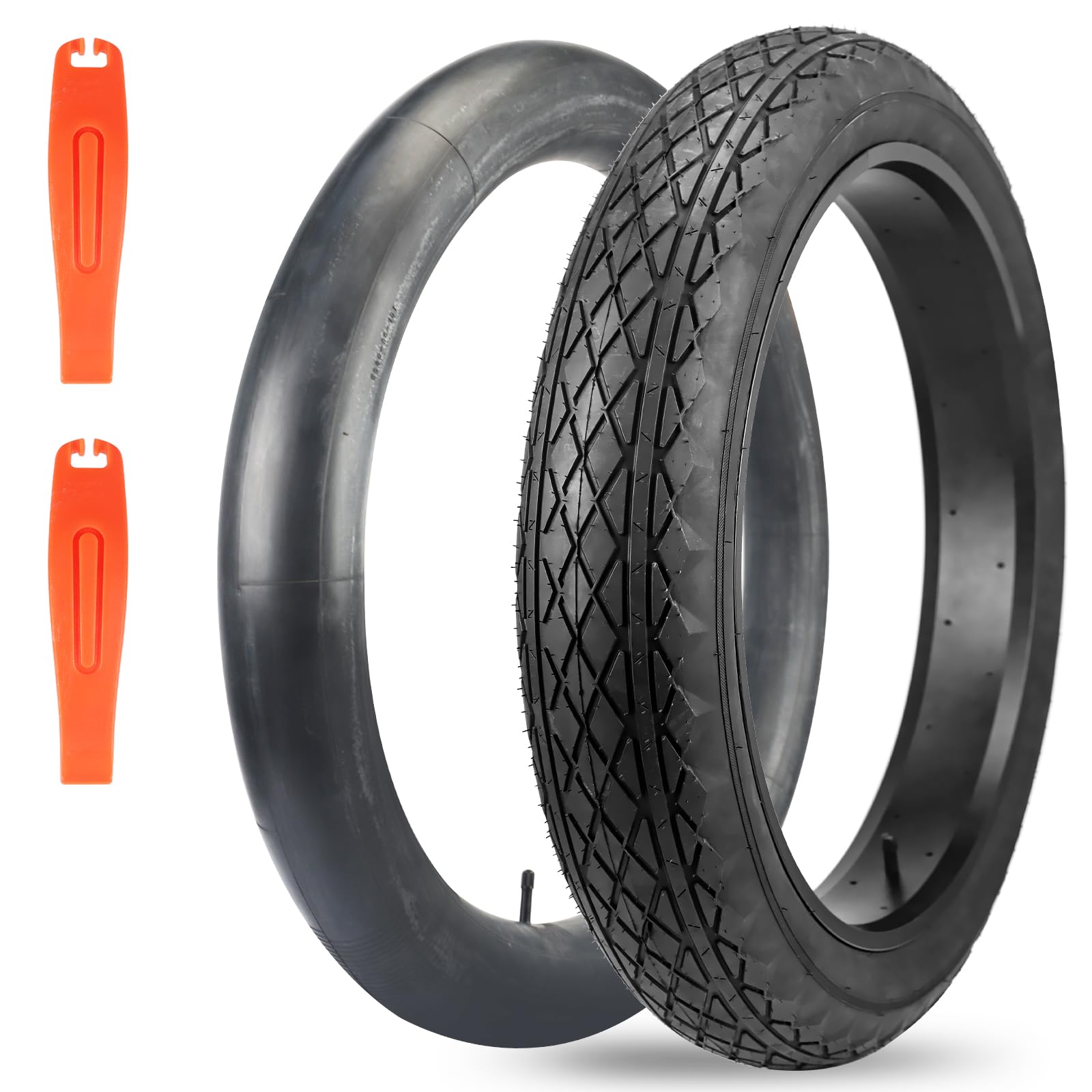 26 X 4.0 Inch Fat Bike Tire - 2 Pack Replacement Tires For Snow & Off-Road Biking