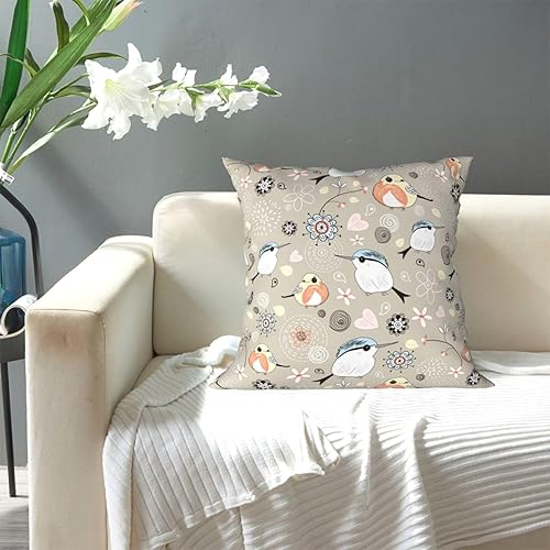Miniatura 5 de Aimeryup Throw Pillow Covers 16x16 Inch Tropical Birds Decorative Pillow Covers Cushion Covers cojines decorativos para sala Pillow Cases Cute Throw