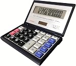 Maizoon Folding Portable Calculator with 14-Digit Large Screen Display Solar Energy and Battery Dual Power Supply Check & Correct Function Suitable for Business and Office