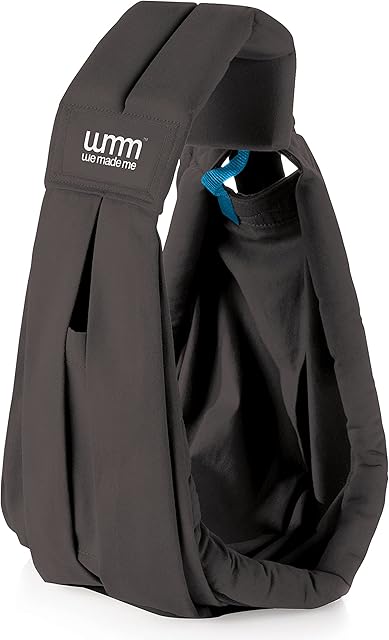 Diono We Made Me Smile Classic Baby Sling, Five Carry Positions, from 3.6-15.9kg, Charcoal Grey 20040-GL-03