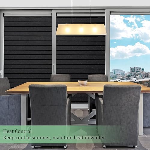 Miniatura 5 de Viseeko Película de tinte de ventana para el hogar, opacidad total, 100% bloqueo de luz, bloqueo UV, película de oscurecimiento de ventana para