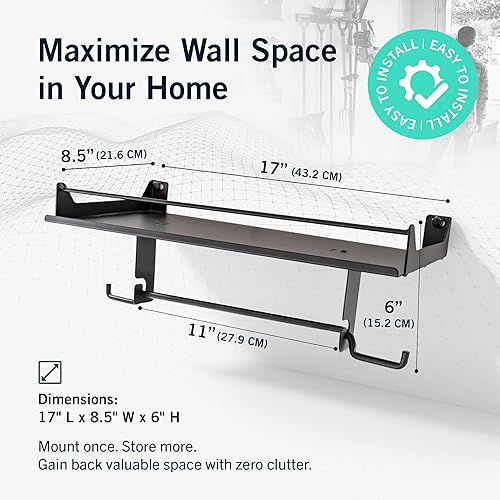 Miniatura 2 de StoreYourBoard Paper Towel Holder Wall Mount – Heavy Duty Paper Towel Holder Mounted for Garage, Workshop, or Utility Room – Space-Saving Garage