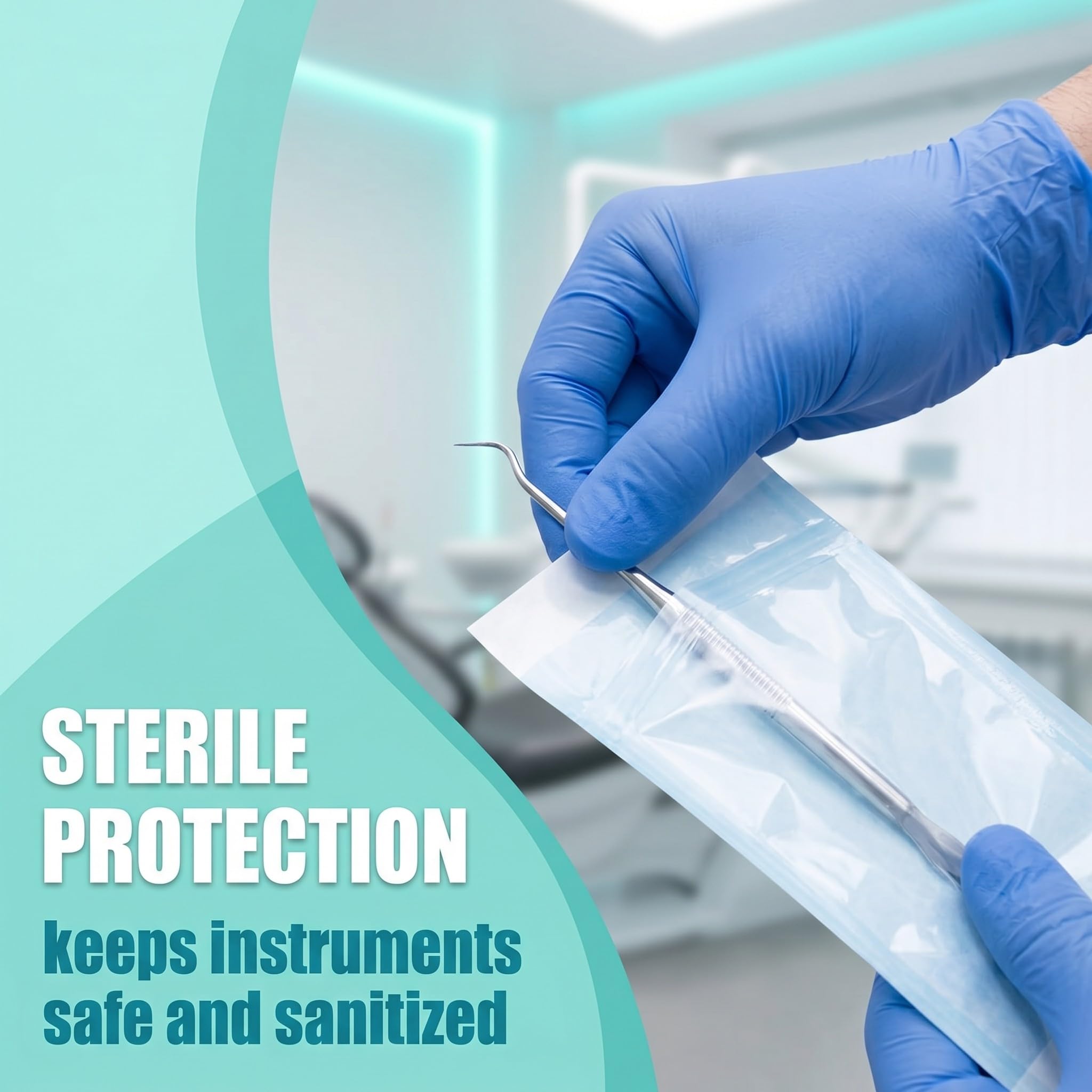 150 Pezzi Sacchetto Di Sterilizzazione, Buste Autosigillanti per Sterilizzazione, Buste Per Sterilizzazione, Per Strumenti Di Pulizia