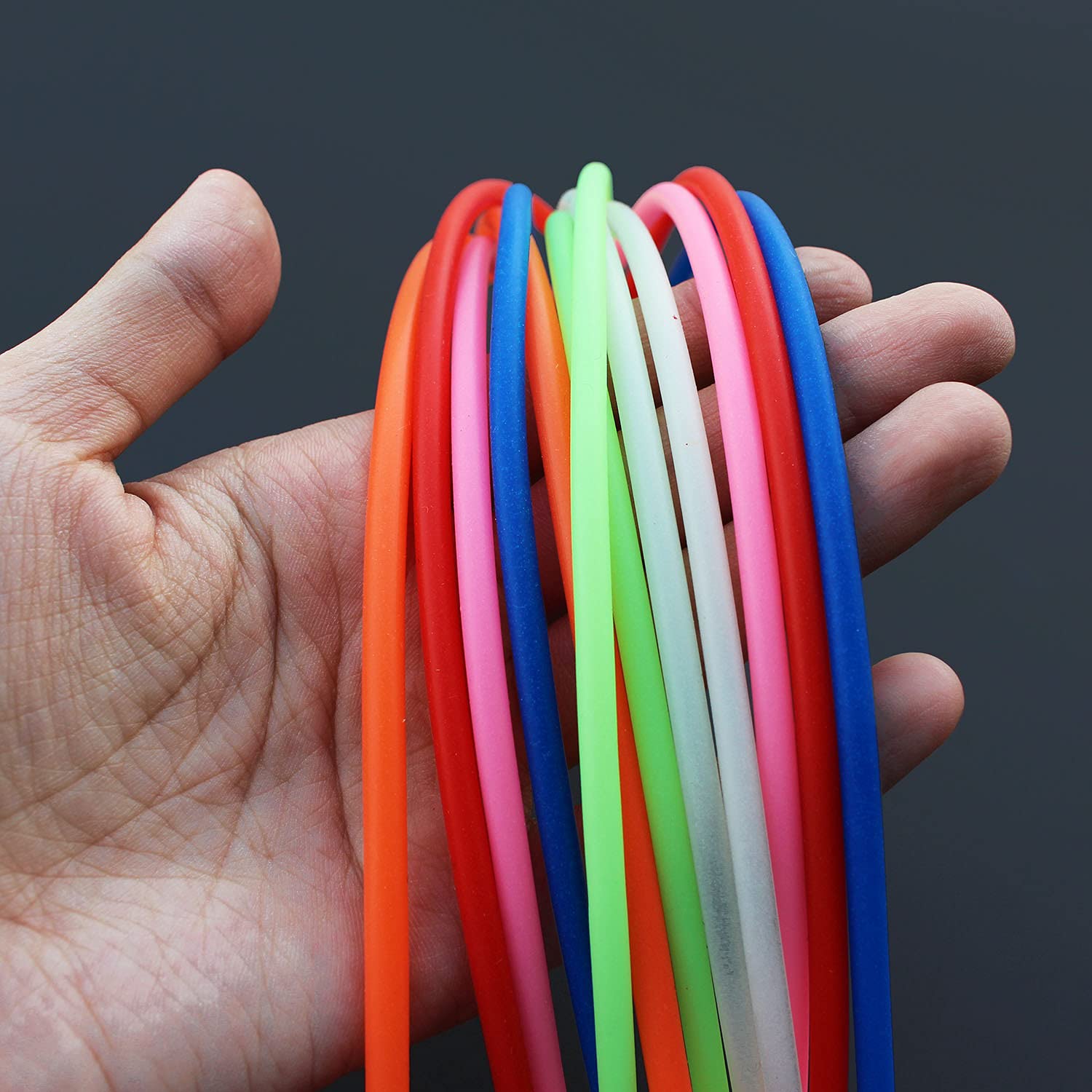 D22 New 360 Degree Circular Luminous Flexible Silicone Sleeve For 8mm 10mm Double Sided Neon Light Sleeve