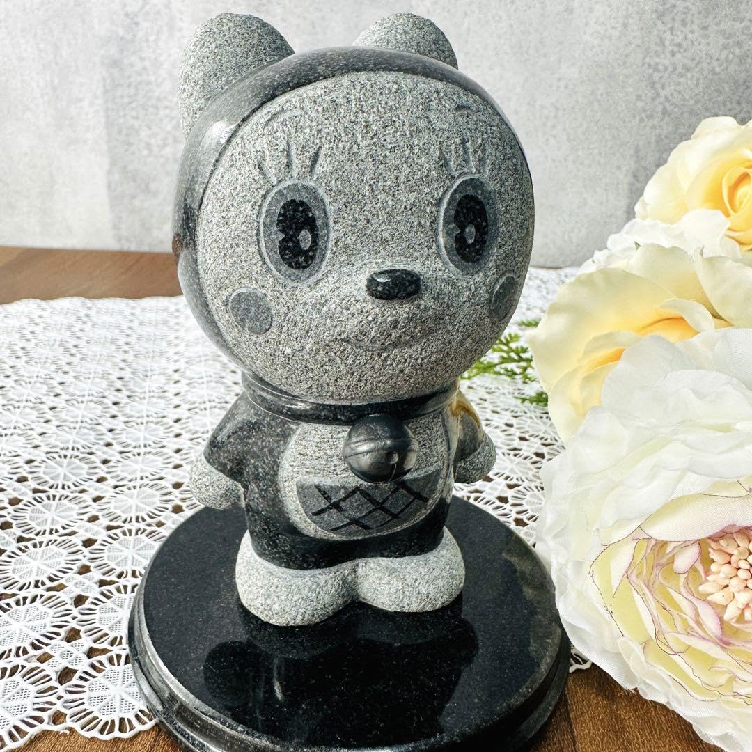 ドラミちゃん 御影石 スタチュー 石像 楽天市場】ガーデンオブジェ ドラえもん ドラミちゃん