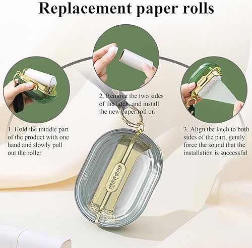 Miniatura 5 de Rodillo de pelusa portátil de viaje de doble cara con correa de mano, reutilizable, mini extradhesivo para perros, gatos, mascotas, removedor de