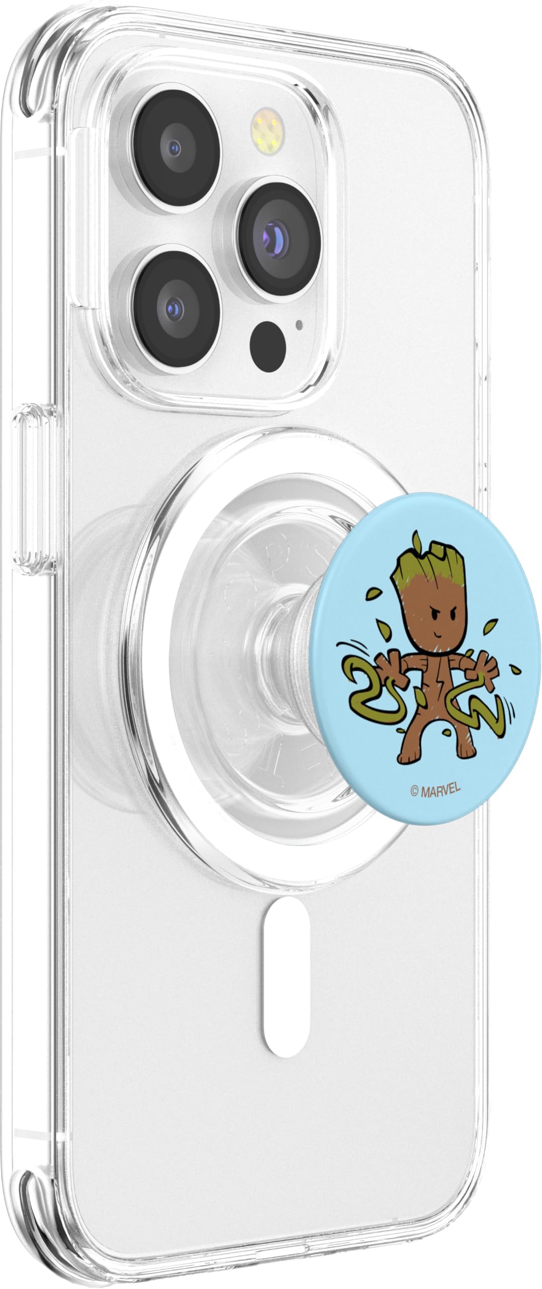Marvel Guardians of the Galaxy Cute Baby Groot PopSockets PopGrip for MagSafe, Clear - Image 4