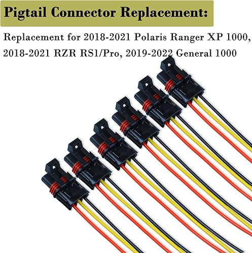 Miniatura 10 de Conector de enchufe de pulso, conectores de barra de pulso compatibles con Polaris 2018 2019 2020 2021 2022 2023 2024 Ranger XP 1000 RZR RS1 Pro