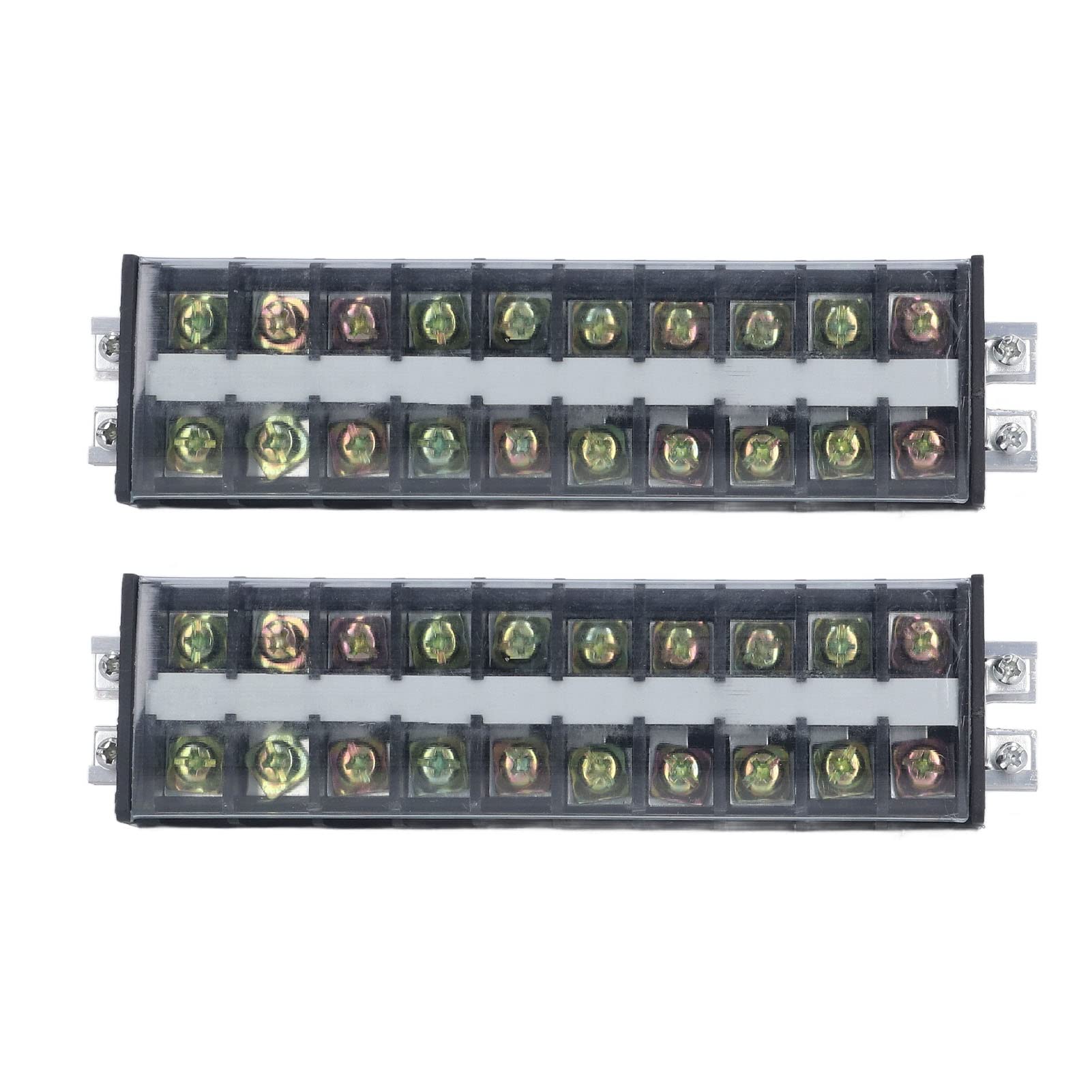 Terminal Block, 30A 660V Terminals Barrier Strip Anti Oxidation Copper for Power Distribution Systems (T3010)
