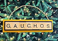 Vista 1 de UCSB Santa Barbara Gauchos Christmas Ole Ornament Letters Tiles