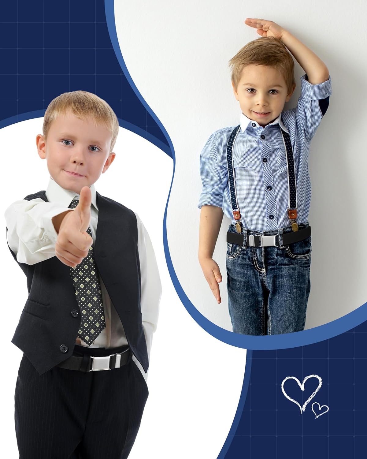 Tatuo 4 Pcs Kids Buckle Belt Kid Adjustable Elastic Belt Boy Stretch Belt for Children Favor - Image 5