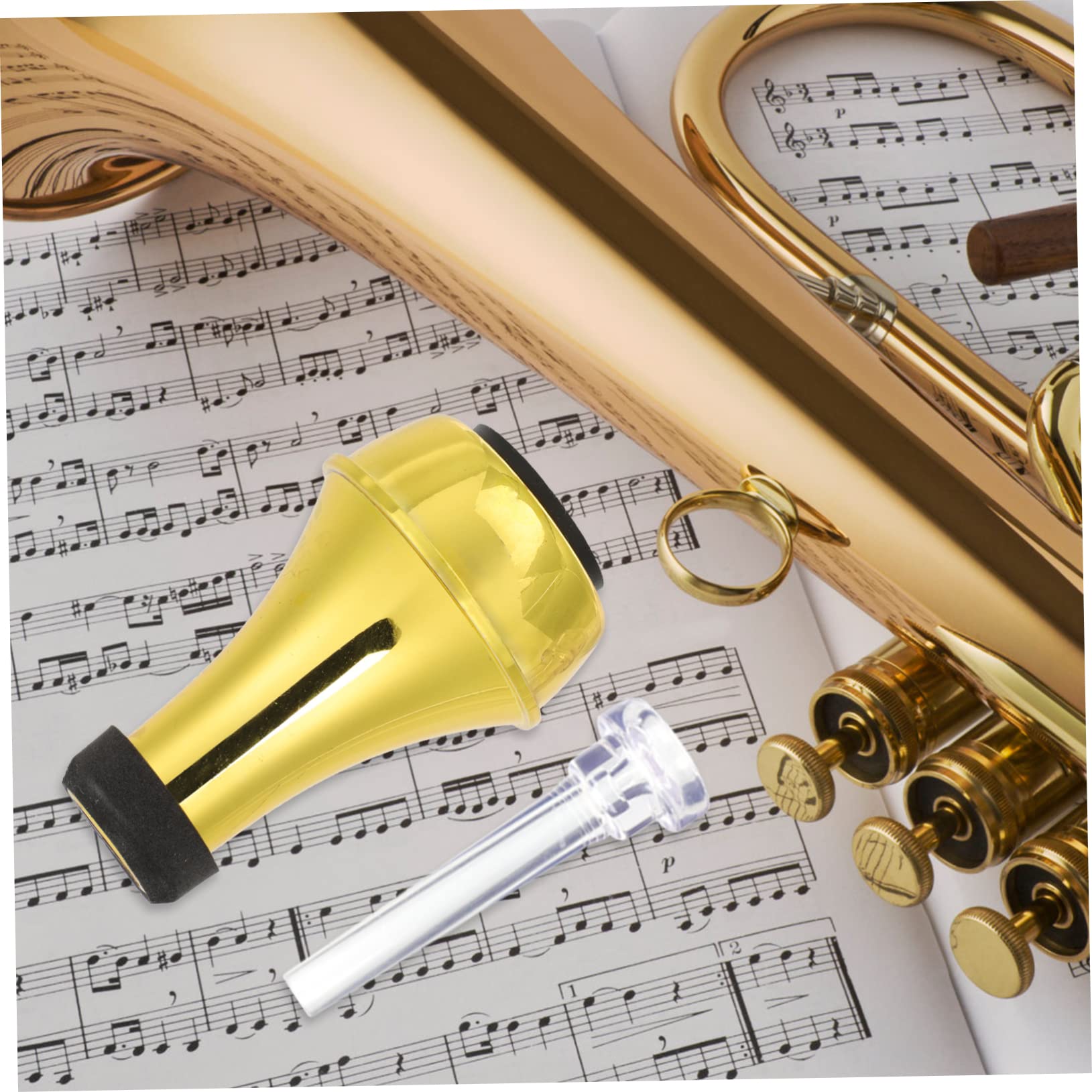 ifundom 3sets Tromba Professionale Con Muta Leggera e Accessori Pratici Per Allenamento Silenzioso