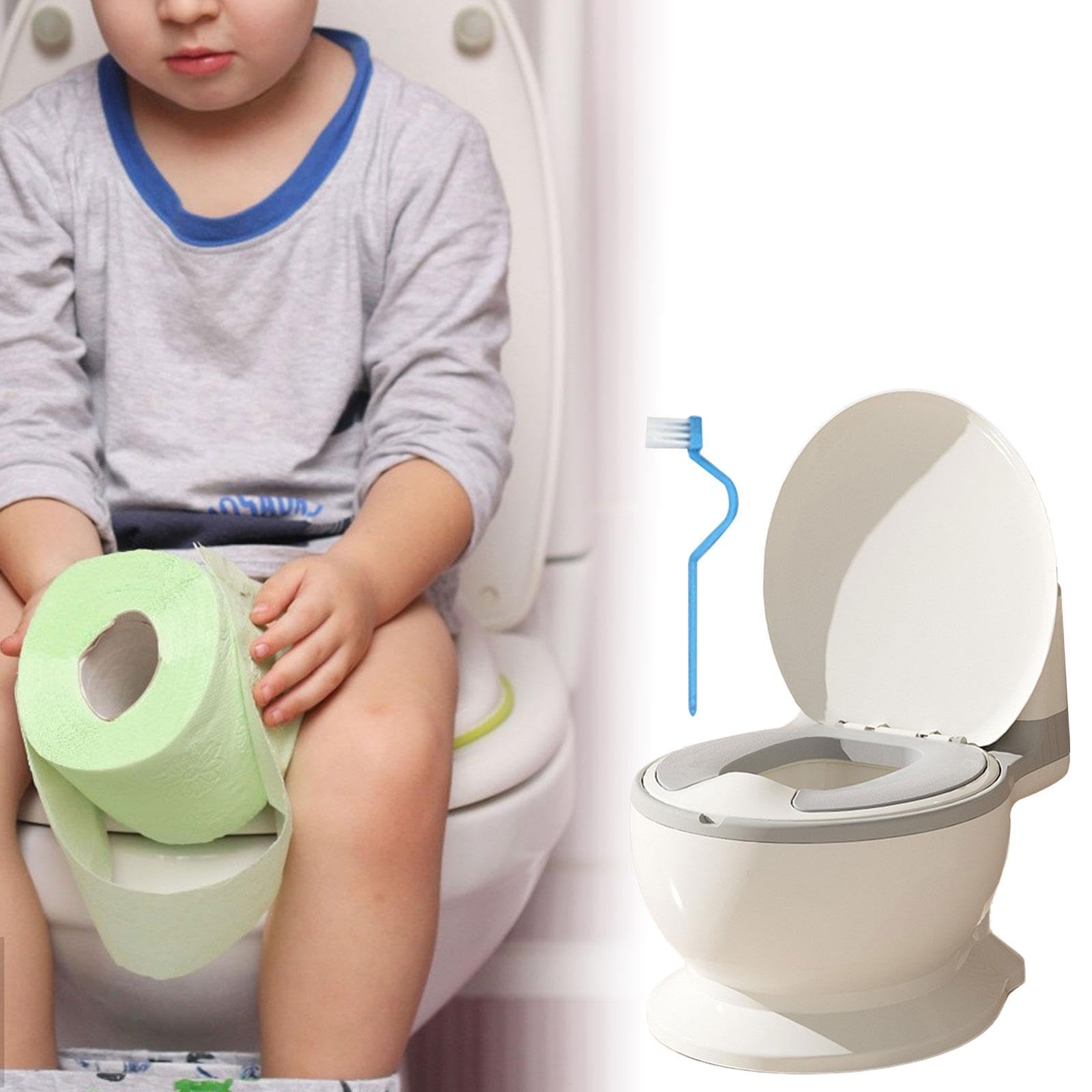 Töpfchen für Babys Und Kinder mit Aufbewahrungsmöglichkeit für Feuchttücher Und Auslaufschutz, Ideal für Die Toilettenerziehung Und Den Übergang Ins K