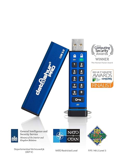 iStorage datAshur Pro 256 Bit 64 GB USB 3.0 Flash Drive