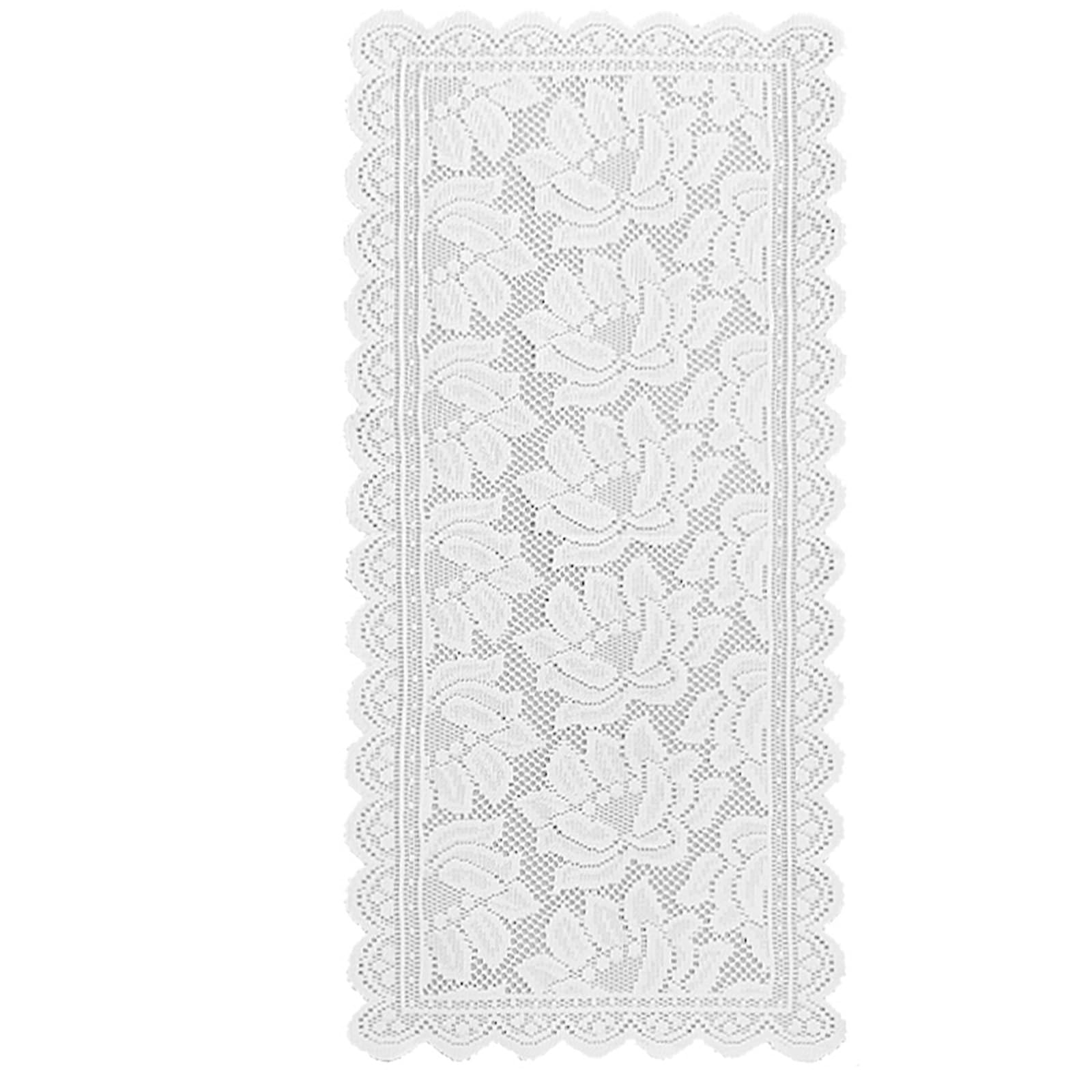 FOAAXSG Tablecloth Modern Minimalist White Lace Table Runner, Linen Tablecloth Set for Kitchen Restaurant Decoration(Color6)