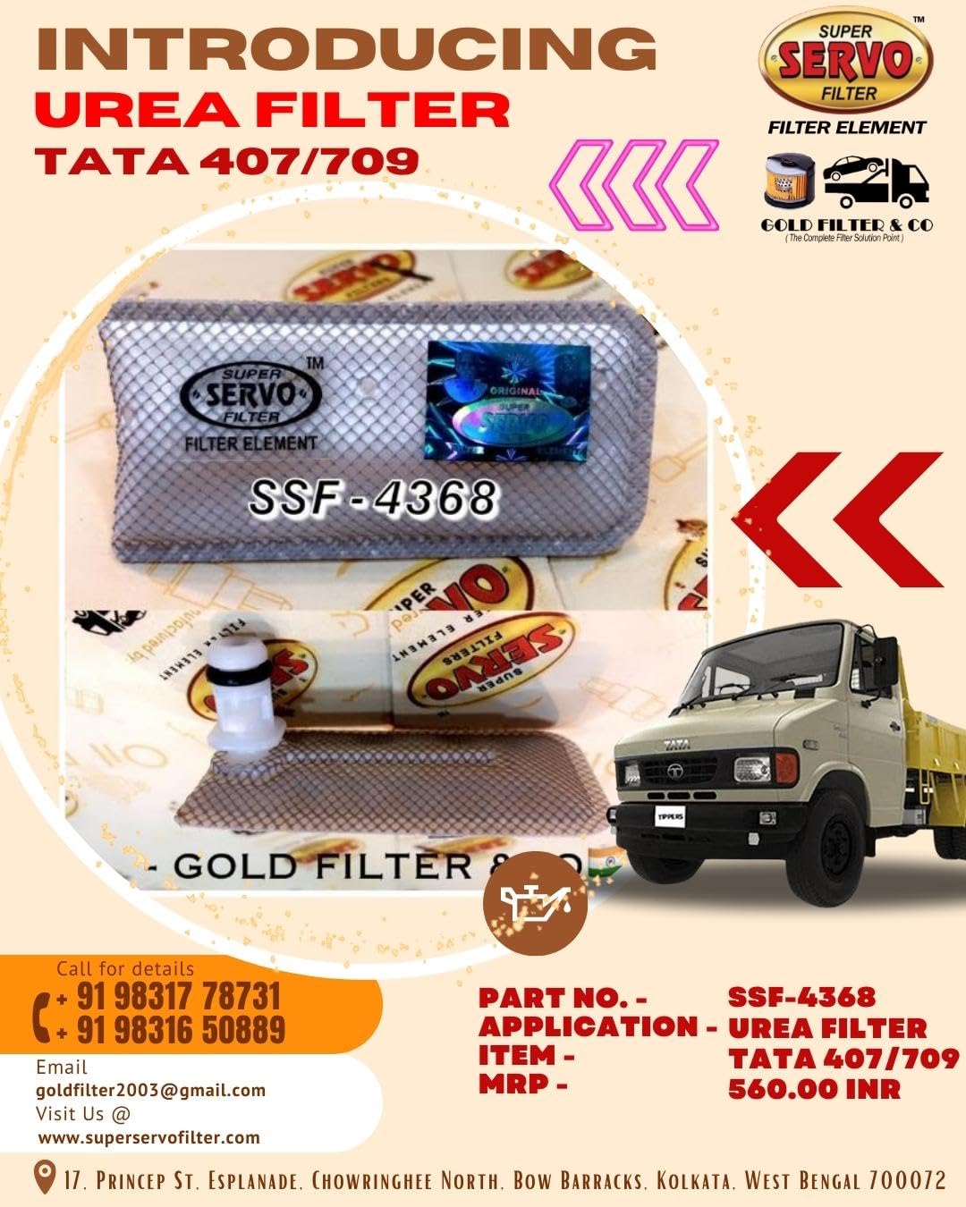SUPER SERVO FILTERS SSF-4368 UREA FILTER FOR TATA 407 70-image-47