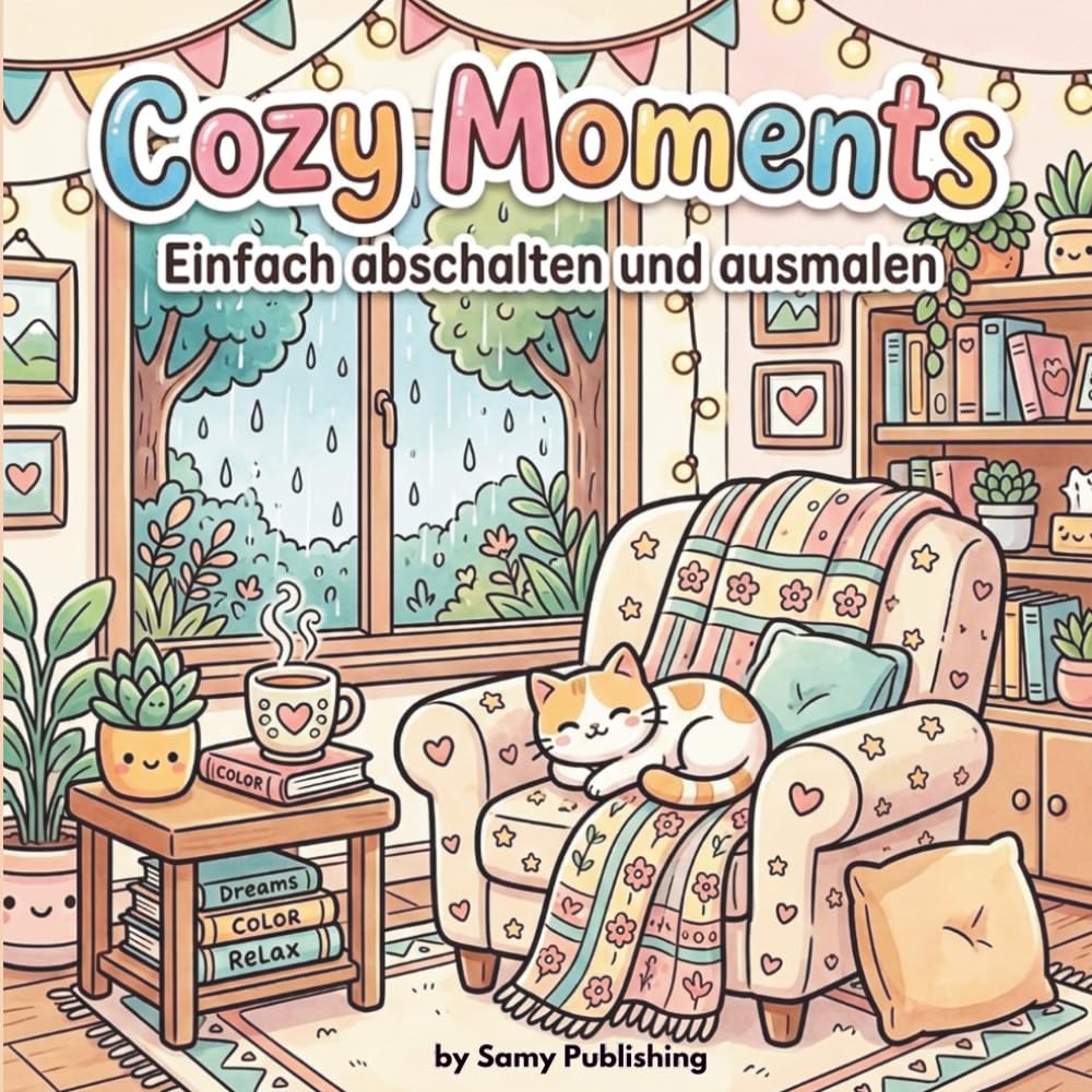Comfy Time: Mein gemütliches Wohlfühl Malbuch: Einfache Motive mit dicken Linien zur Entspannung (Bold & Easy)