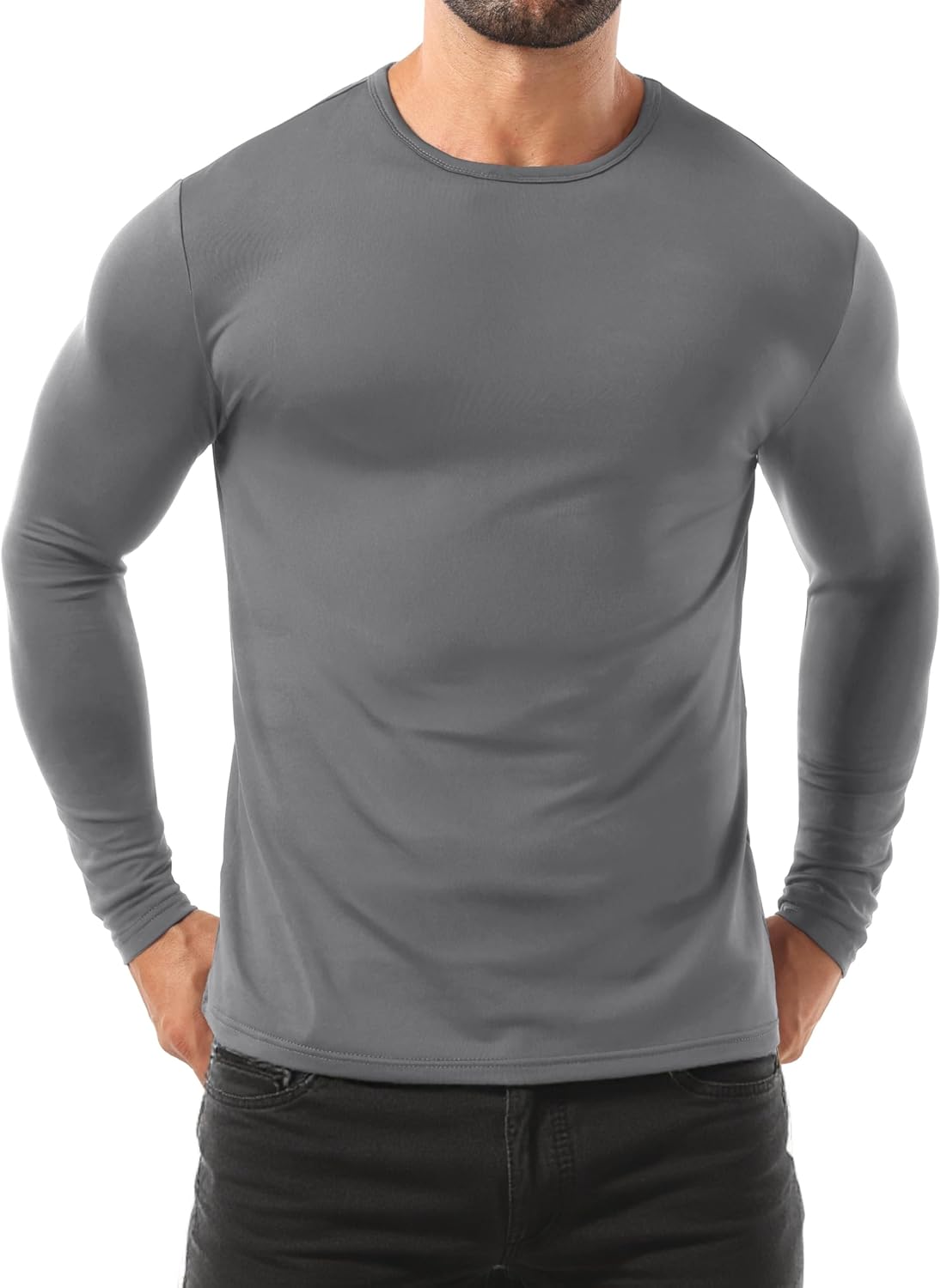 Sailwind Men's Base Layer Thermal Underwear Lightweight Long Sleeve Crew Shirts