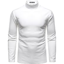 PARKLEES Mens Mock Turtleneck Slim Fit Sweater | Stretch, Thermal Base, Micro Fleece, Long Sleeve