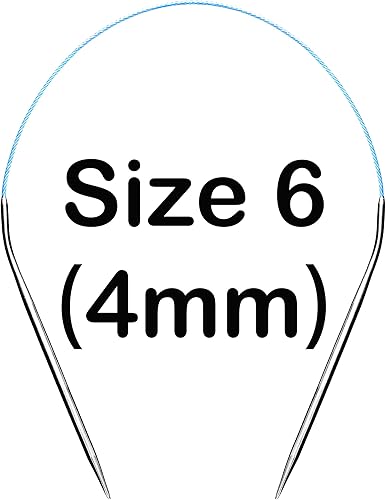 Miniatura 31 de Juego de agujas de tejer circulares tamaño 15 16 pulgadas Kit de metal redondo