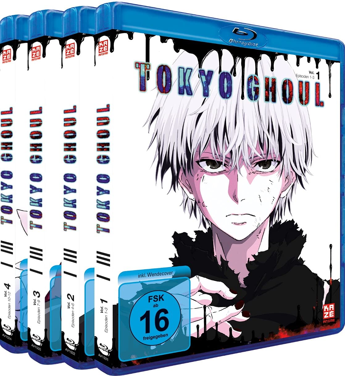 Tokyo Ghoul Blu-ray Boxset Staffel 1 Gesamtausgabe