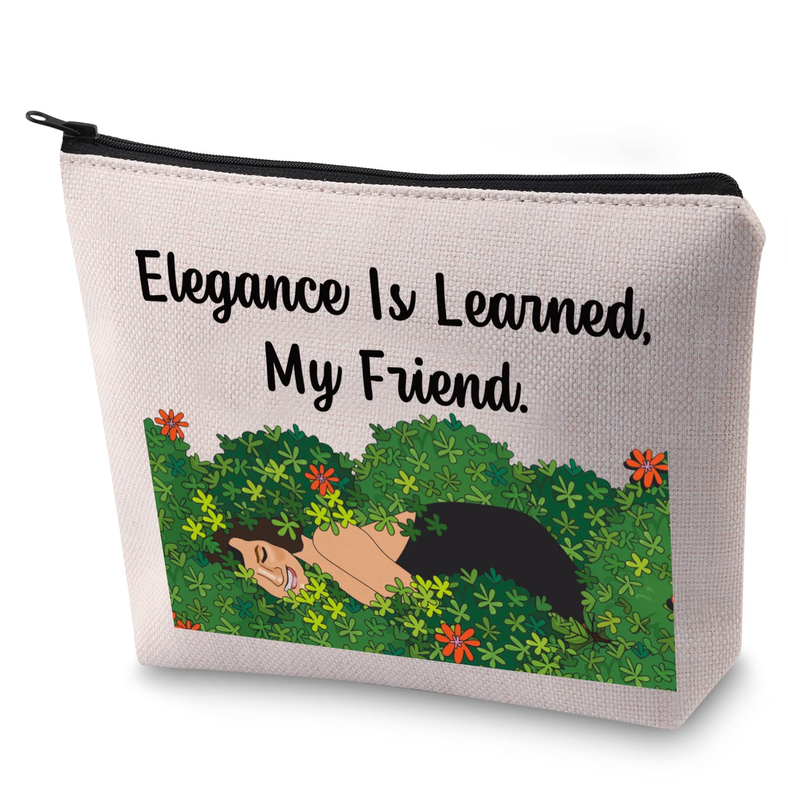 BLUPARK RHONY Inspired Gift Elegance Is Learned Makeup Bag Real Housewife Gift (Elegance Is Learned)