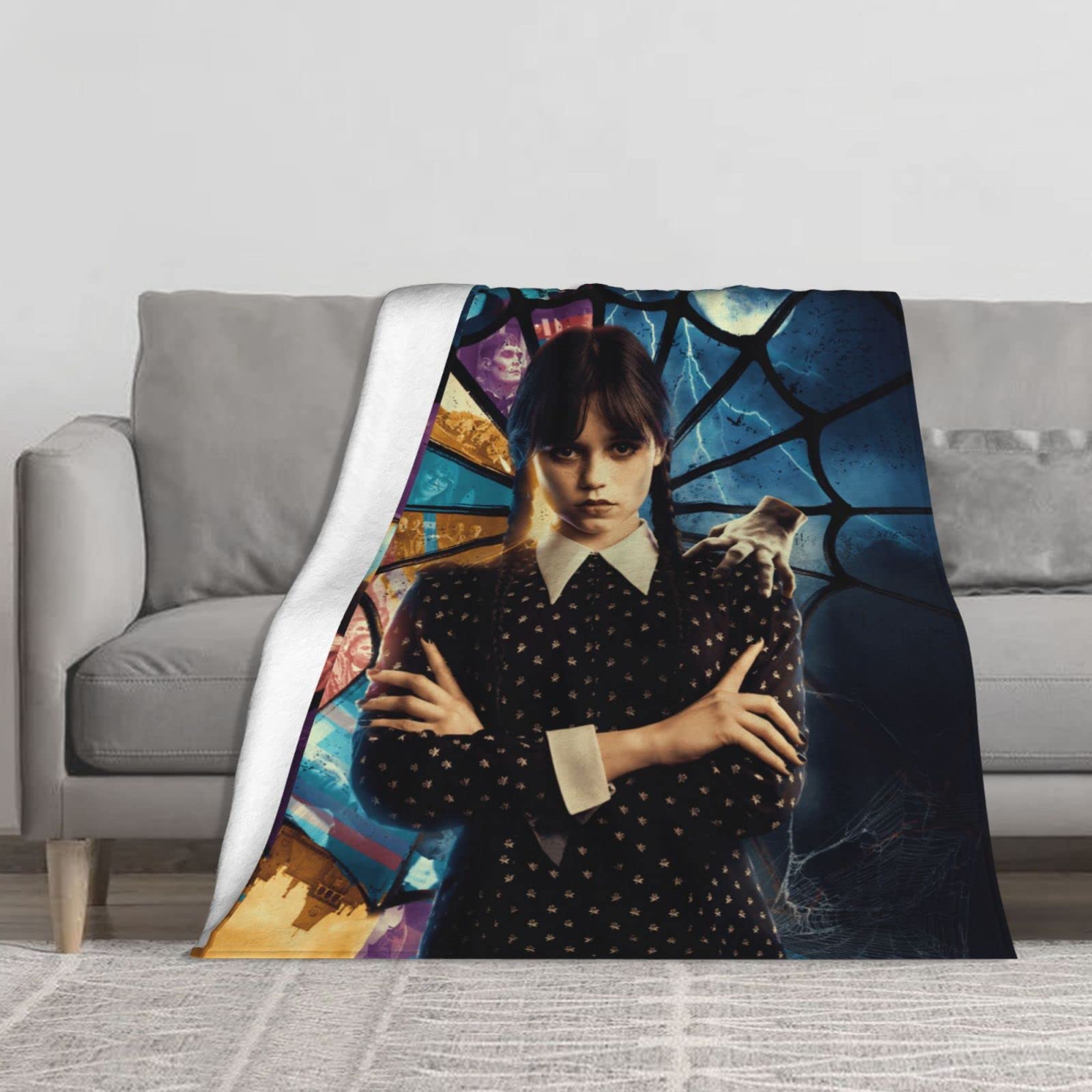 Amazon.com: Wednesday Addams Blanket Ultra Soft Flannel Throw Blanket,All  Season Comfortable Fleece Blanket for Sofa, Bed, Office Warm Blanket  50x40 : Home u0026 Kitchen
