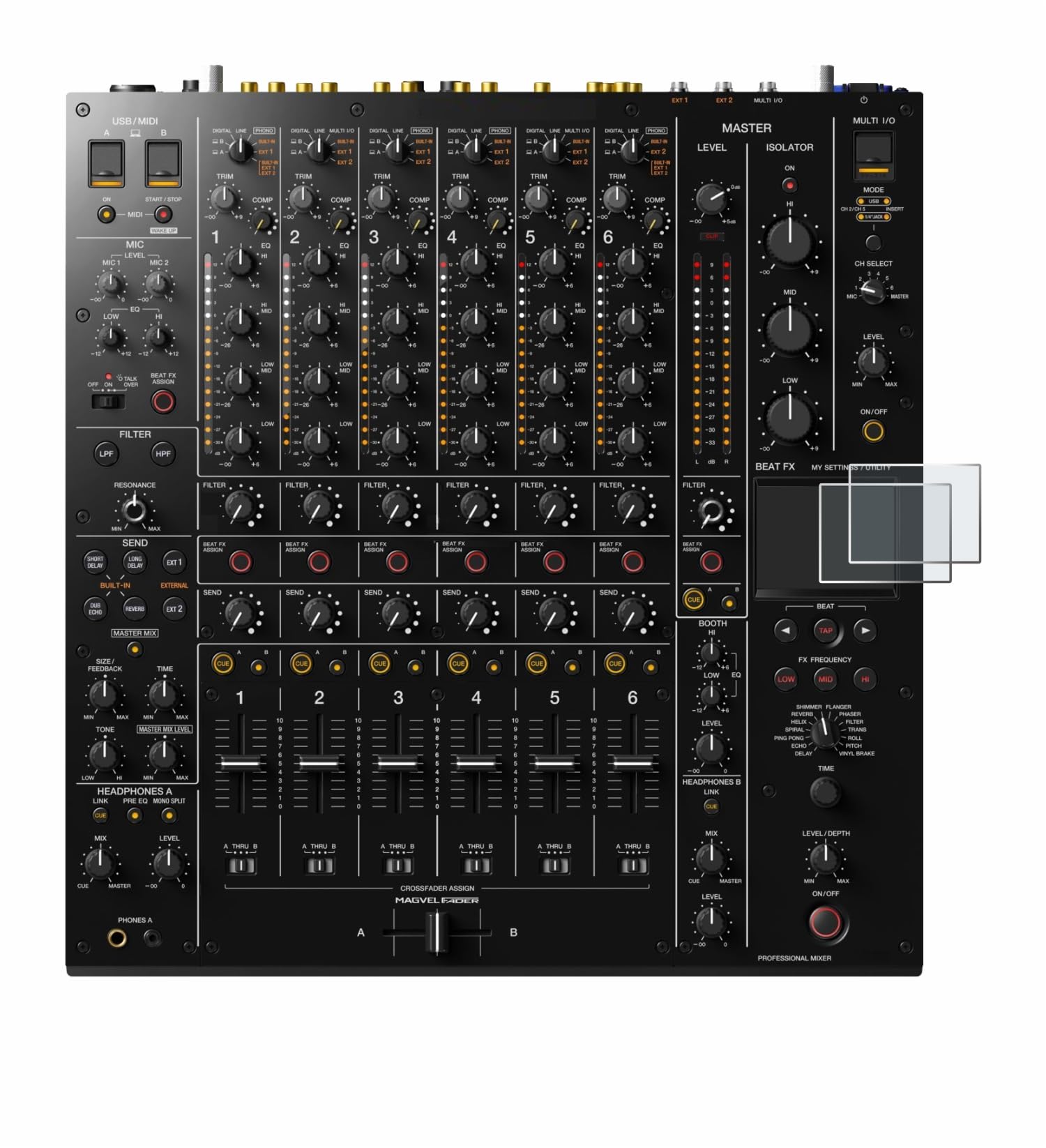 brotect 2-Pack Screen Protector Anti-Glare for Pioneer DJM-V10 Screen Protector Matte, Anti-Fingerprint Protection Film