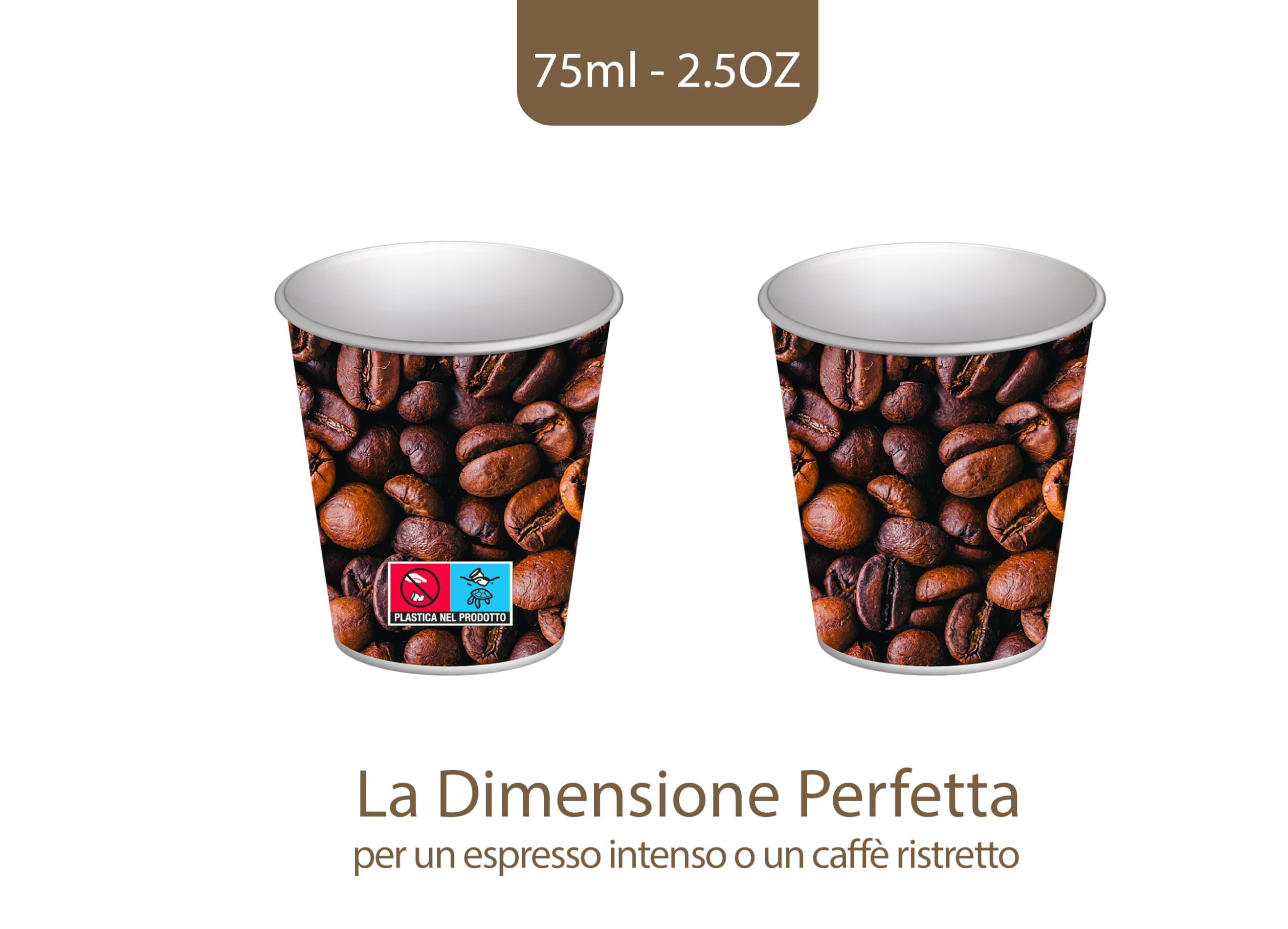 SWEEPING,1000 Bicchierini Caffè monouso,tazzine caffe in carta da 65ml