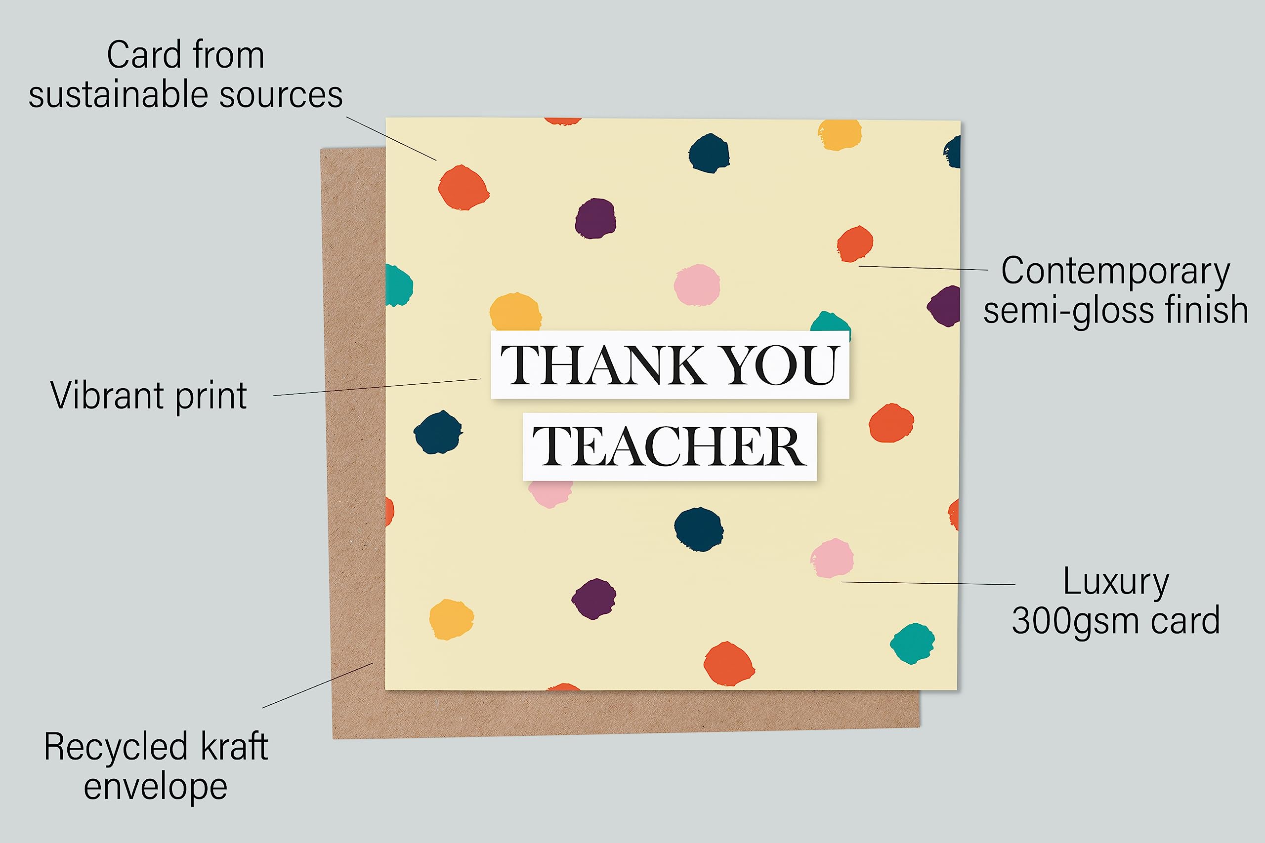 Dankeskarte Für Lehrer – 'This Is What An Awesome Teacher Looks Like', Inkl. Umschlag, UK-Design